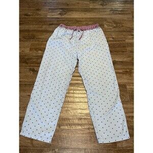 Tommy Hilfiger Logo Mens XL Lightweight Sleep Lounge Pajama Blue Pants AOP Flag